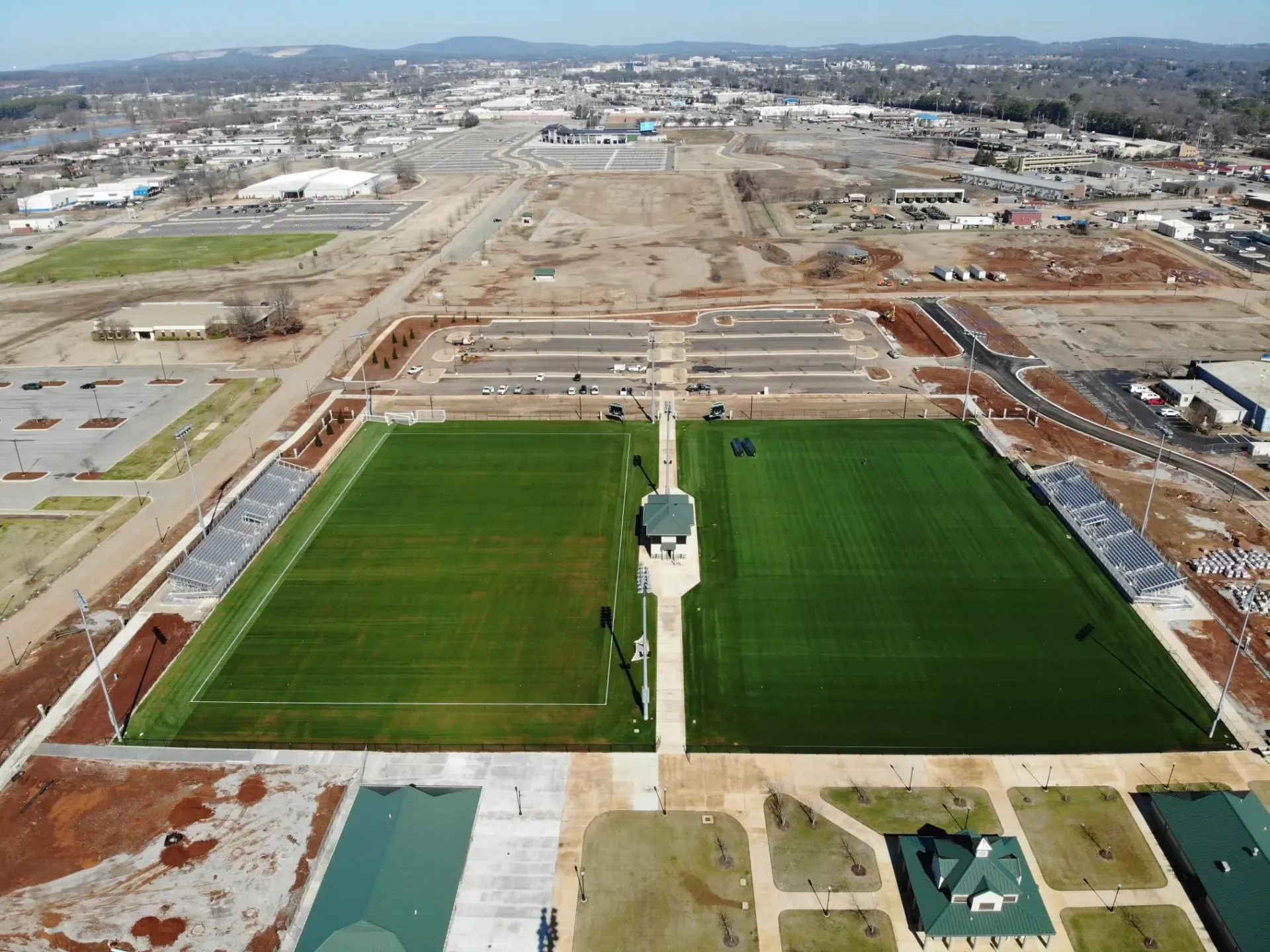 Aerial Photo of John Hunt Park by Capital Sports Construction