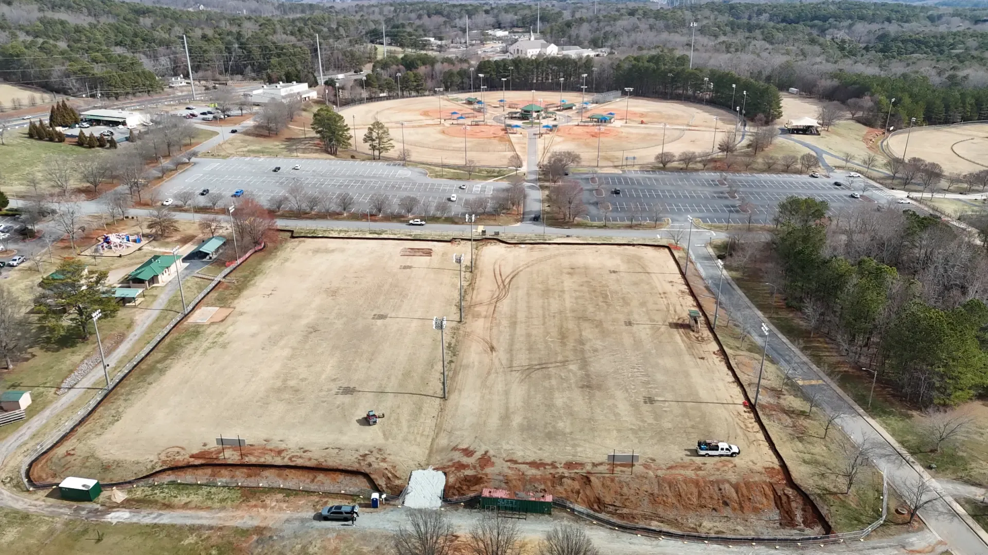 Progress Photo 1 of Lost Mountain Park's Multi-Use Fields by Capital Sports Construction