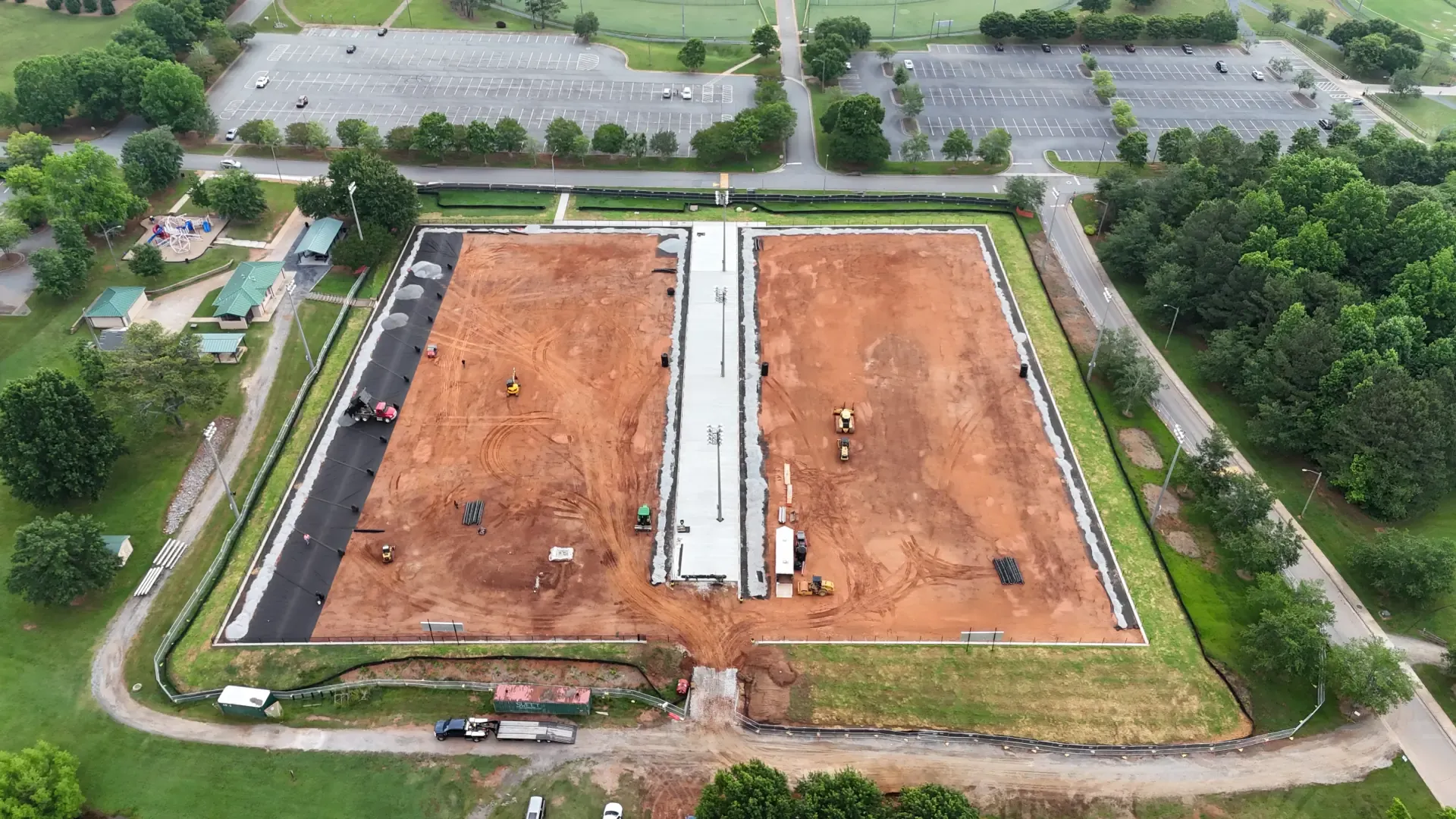 Progress Photo 3 of Lost Mountain Park's Multi-Use Fields by Capital Sports Construction